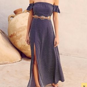 Polka dot maxi